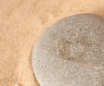 pebble and sand