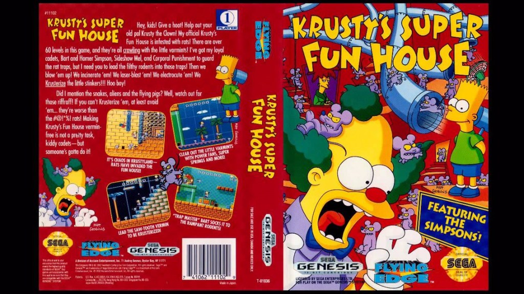 The Games That Time Forgot: Krusty’s Fun House, Sega Mega&nbsp;Drive