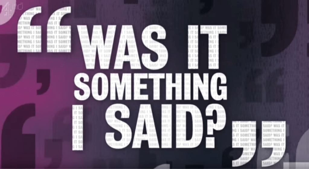 Game Shows Vs The Comedian – Was It Something I&nbsp;Said