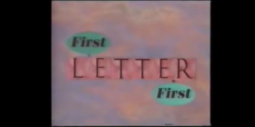 Game Shows Vs The Comedian – First Letter&nbsp;First