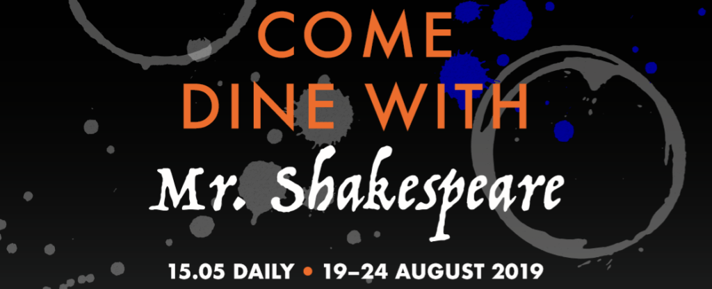 Funny At The Fringe – INTERVIEW –  Come Dine With Mr.&nbsp;Shakespeare