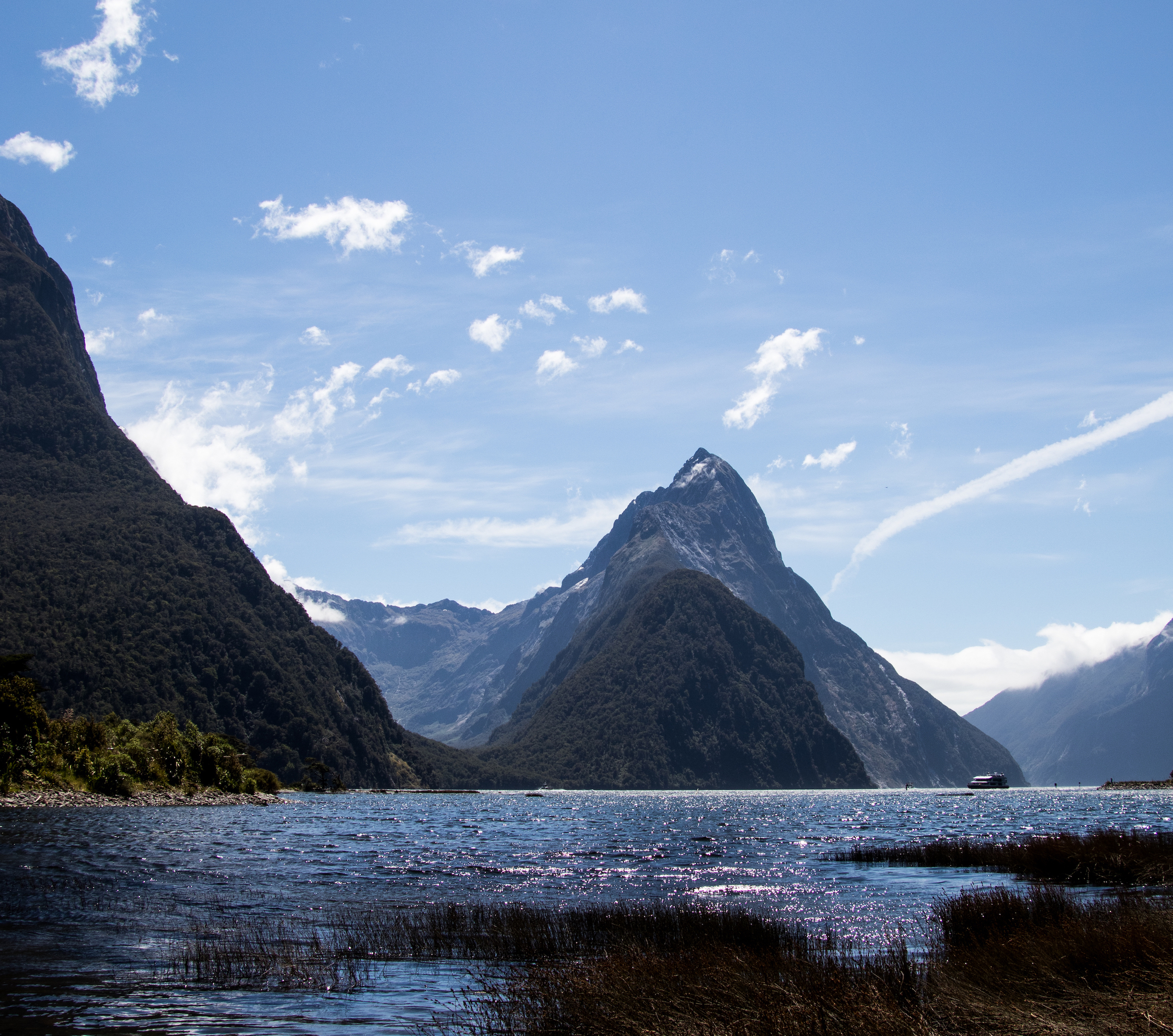 15 Mitre Peak from the beach
