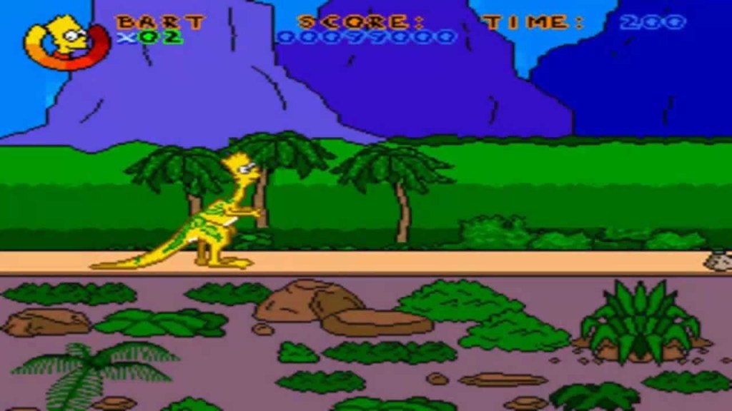 In The Games Corner – Virtual Bart,&nbsp;SNES