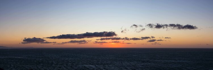 The clouds just before sunrise at Castlepoint Lighthouse.