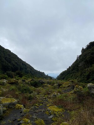 One of the dry river beds I crossed.