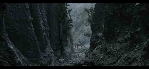 Aragorn on his horse in Lord of the Rings.