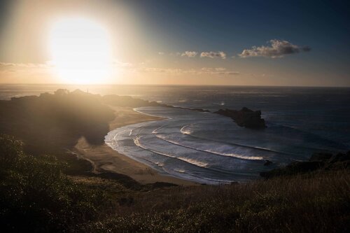 The view from halfway up Castle Rock.