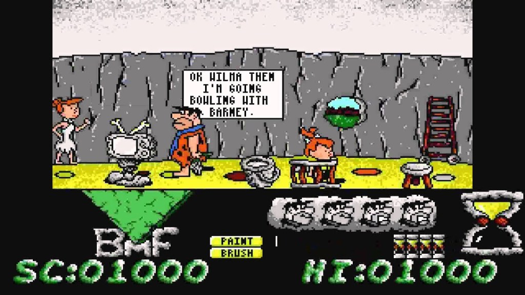 In The Games Corner – The Flintstones, Amstrad&nbsp;CPC