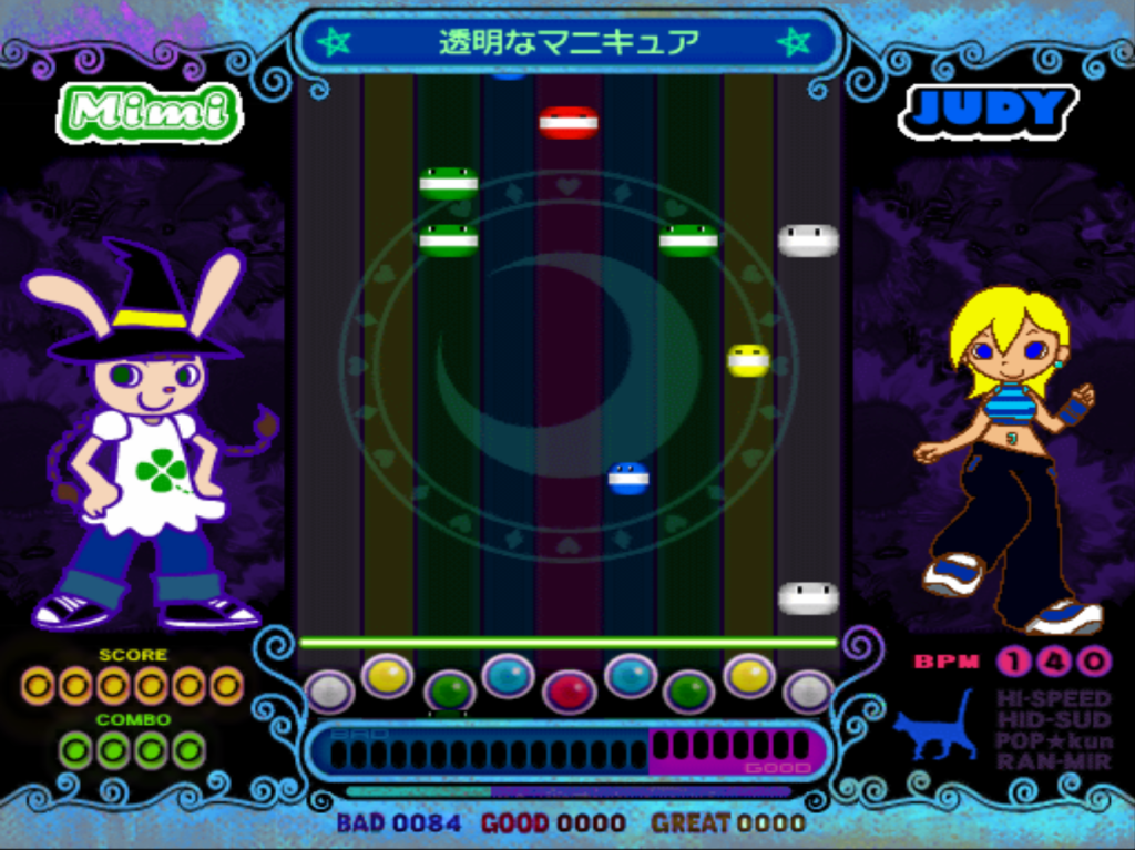 In The Games Corner – Pop’N’Music, Playstation&nbsp;One